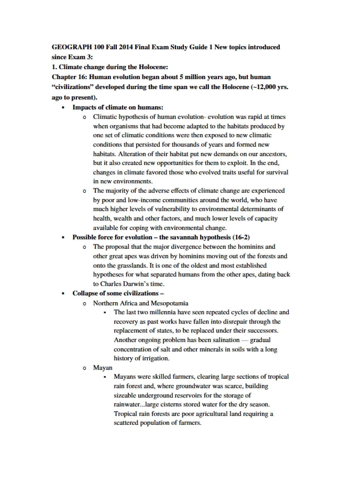 Final Exam Guide