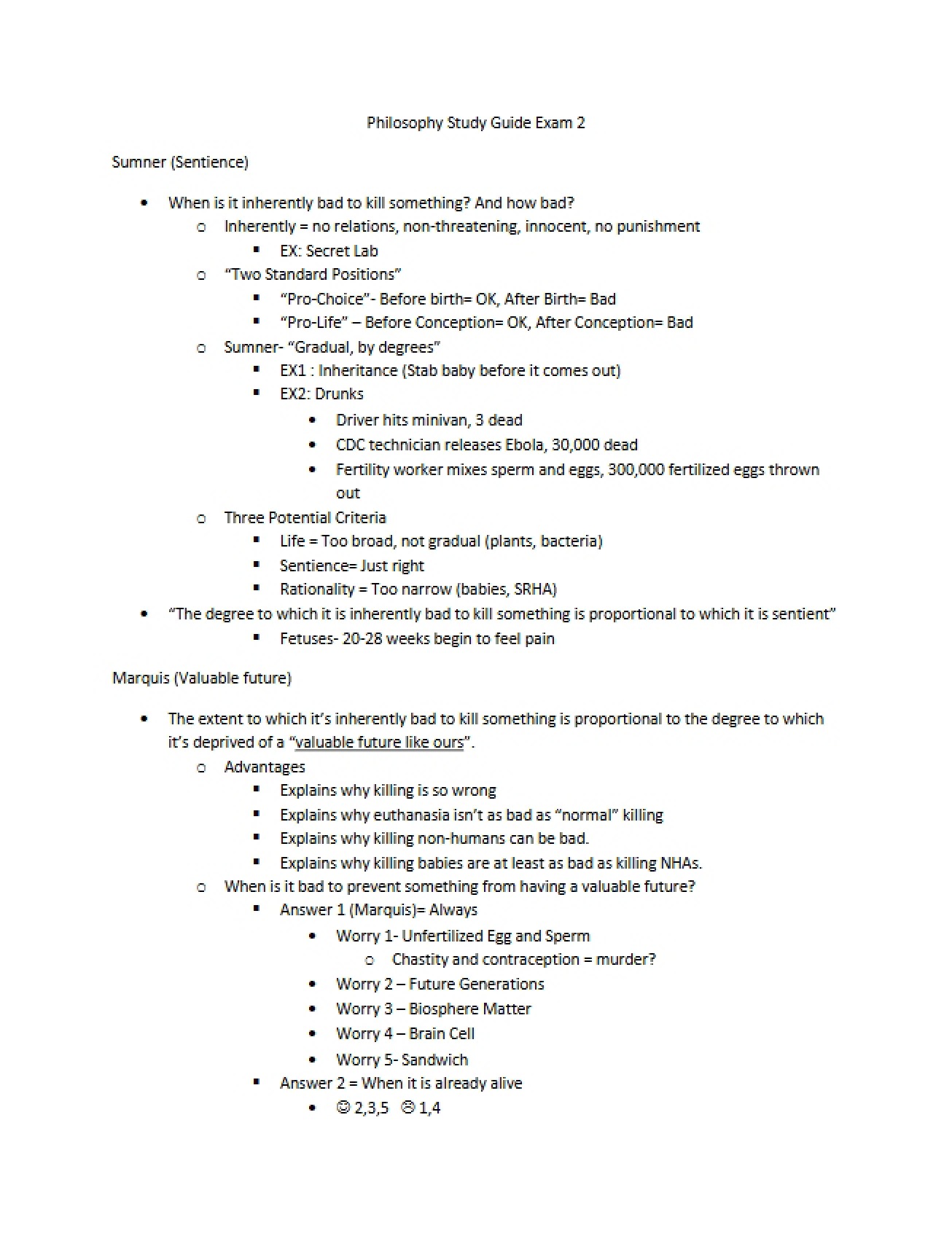 Exam 2 Guide