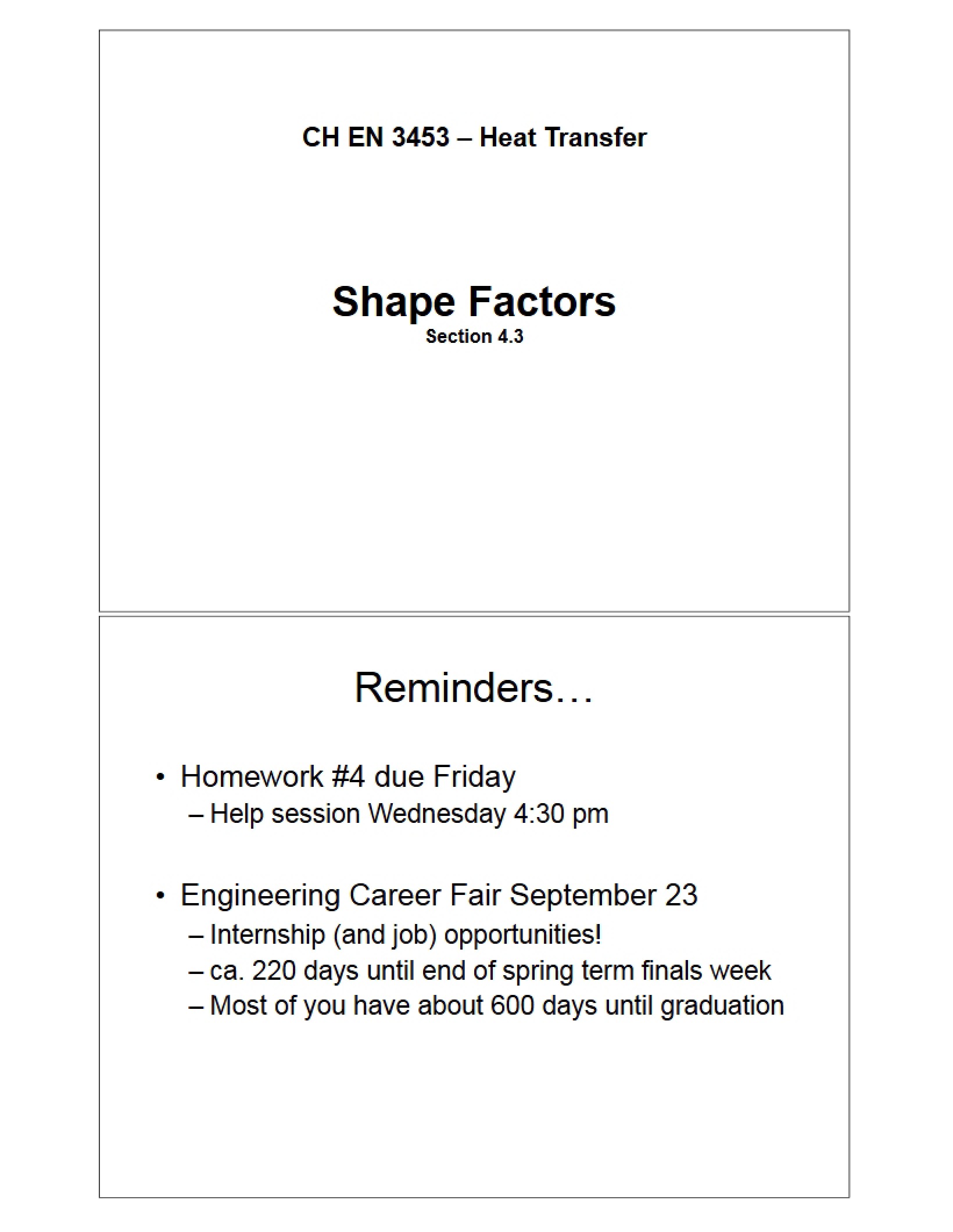 Factors of Shape