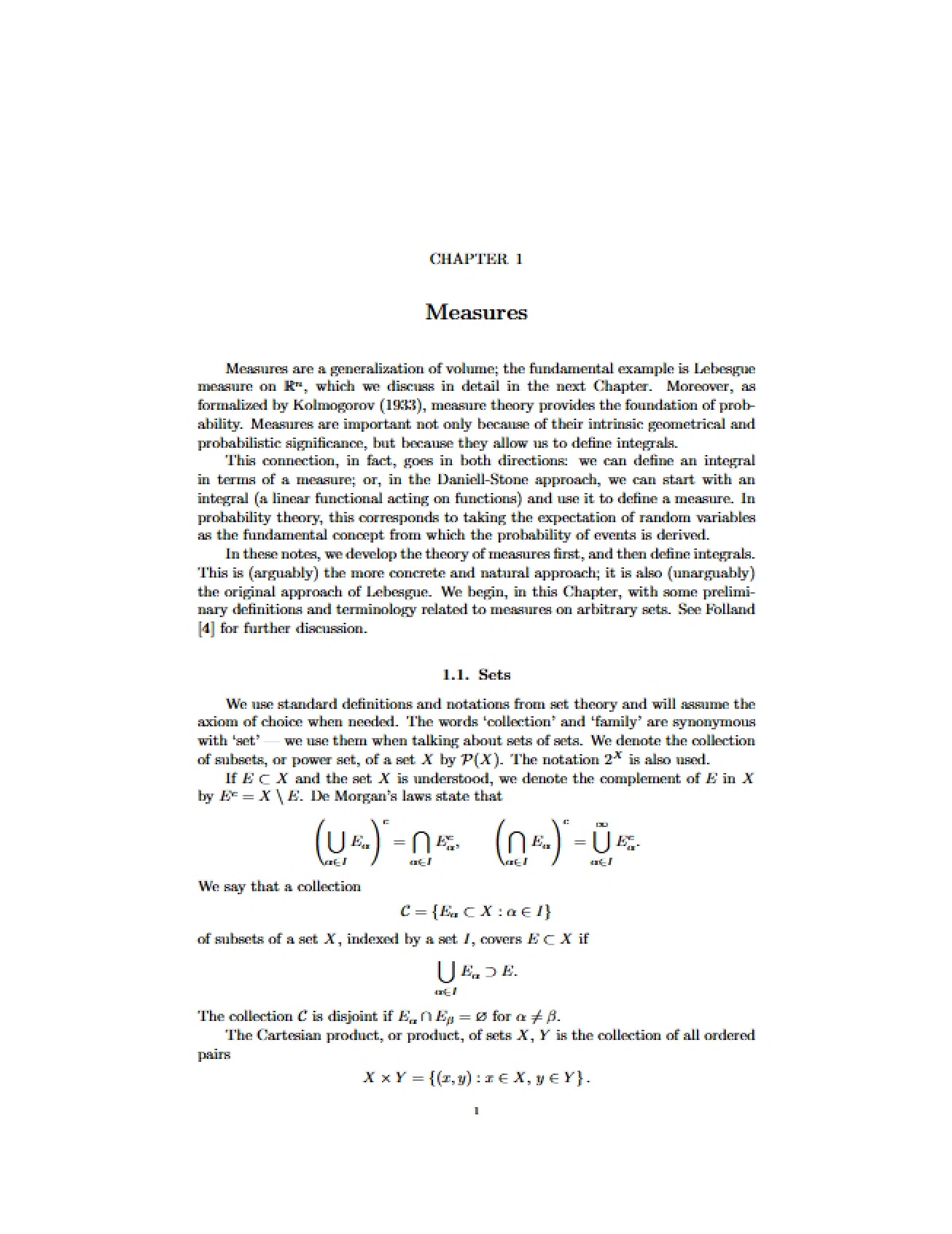 Measures Chapter 1