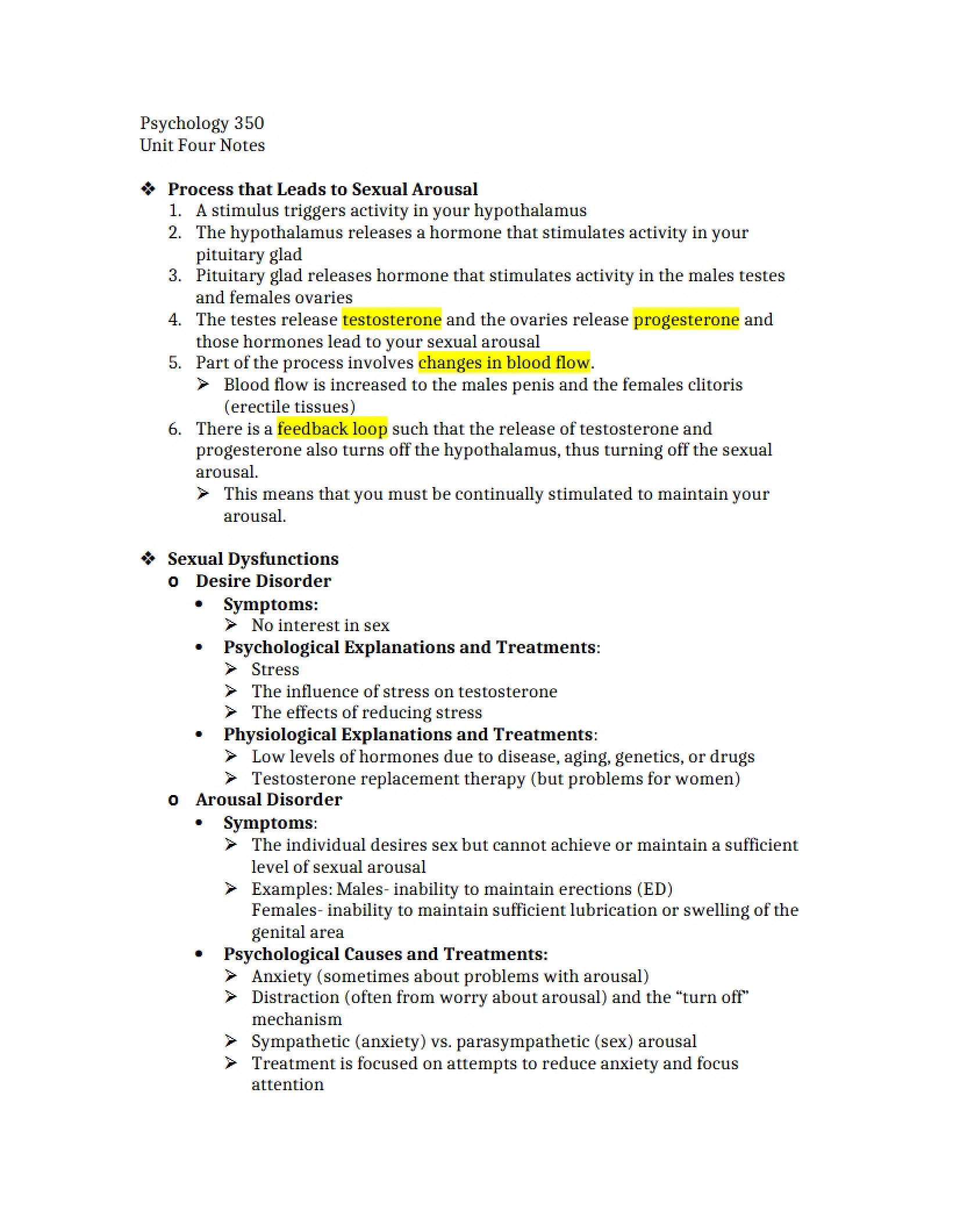 Class Lecture Notes