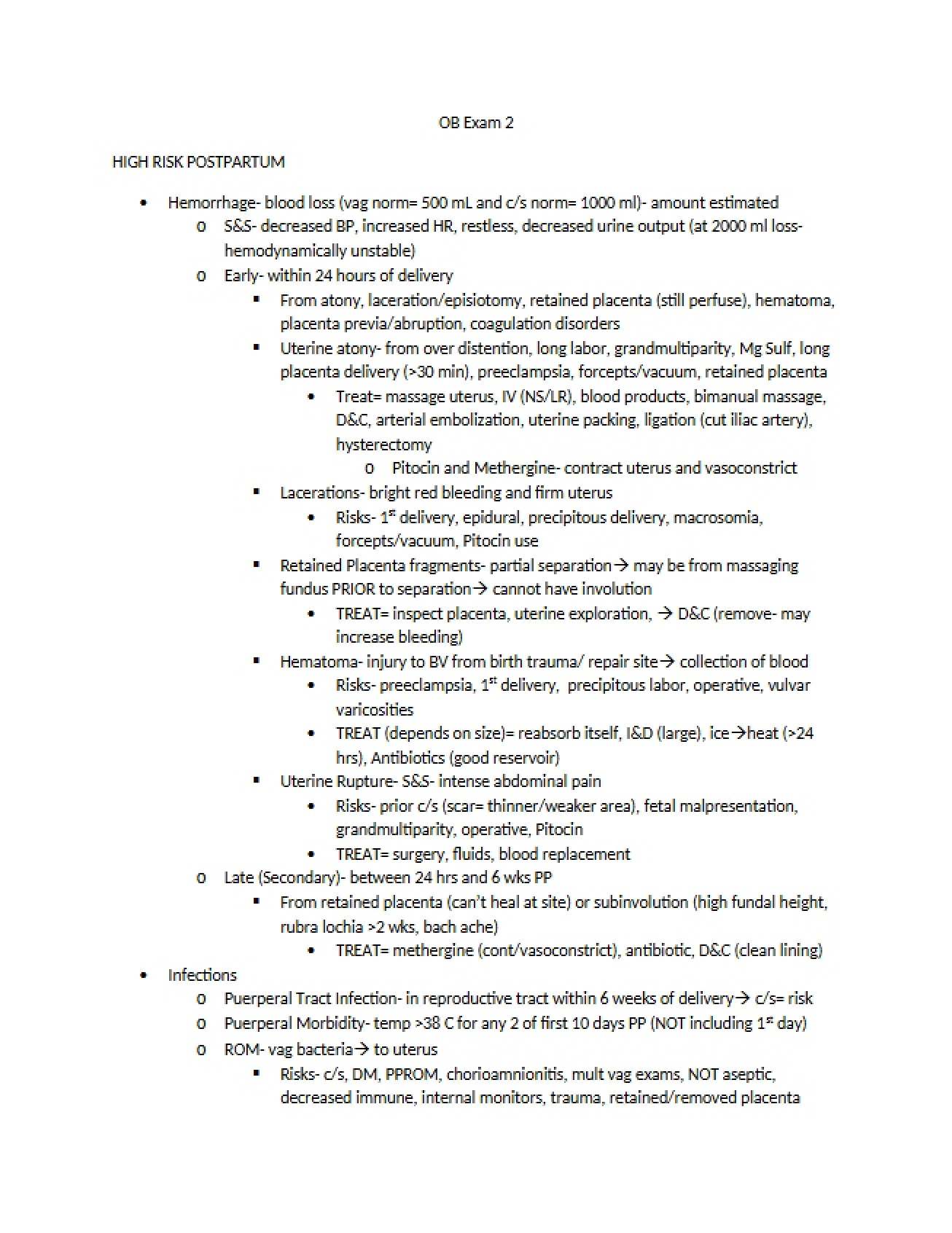 ParentNewborn Exam Two