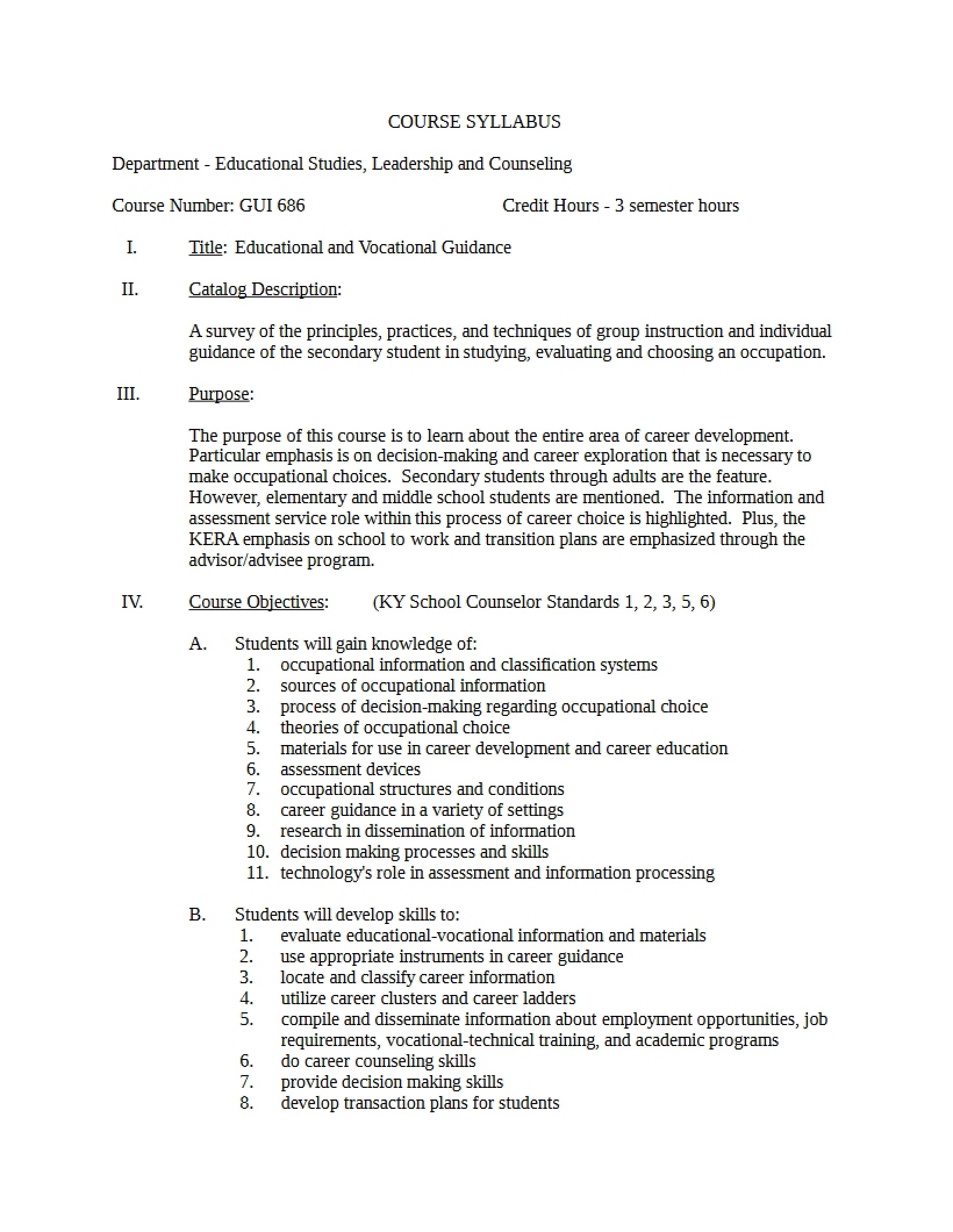 Syllabus