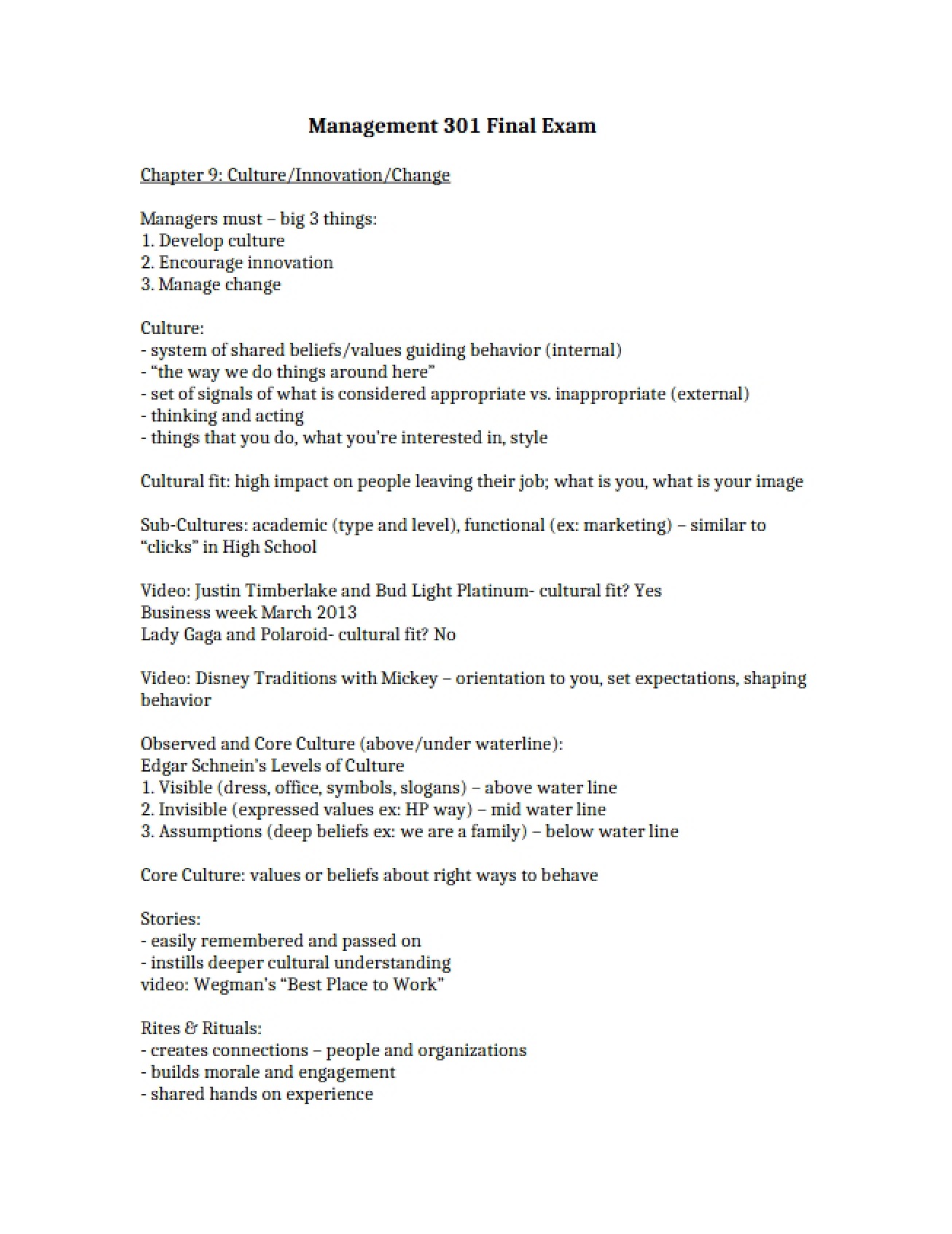 Final Exam Management