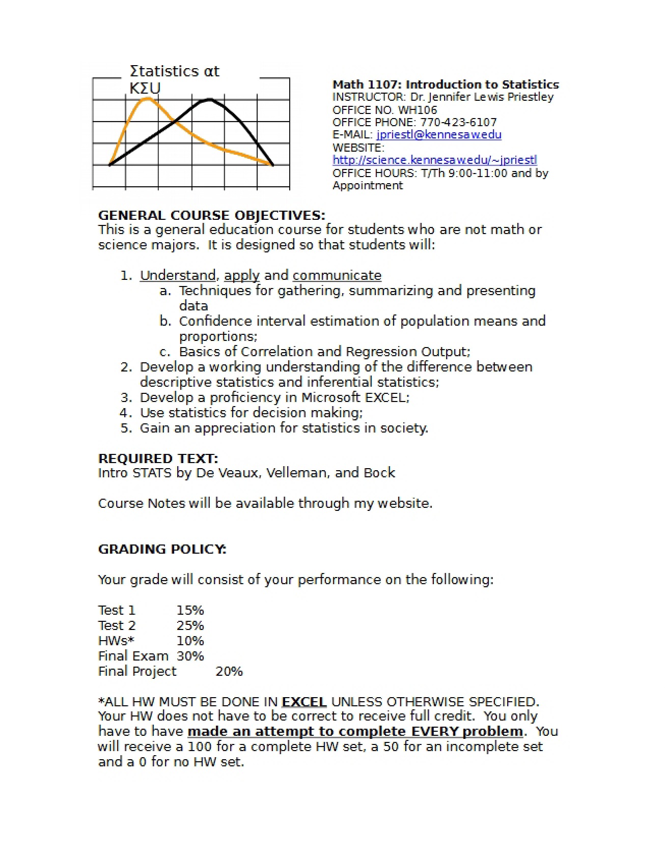 Instructional Syllabus