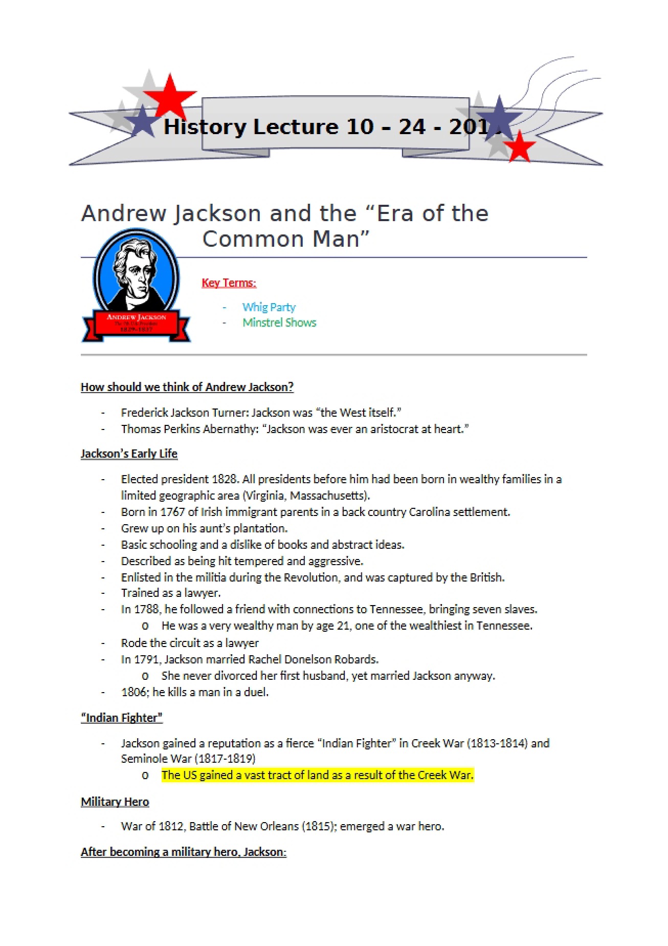Andrew Jackson