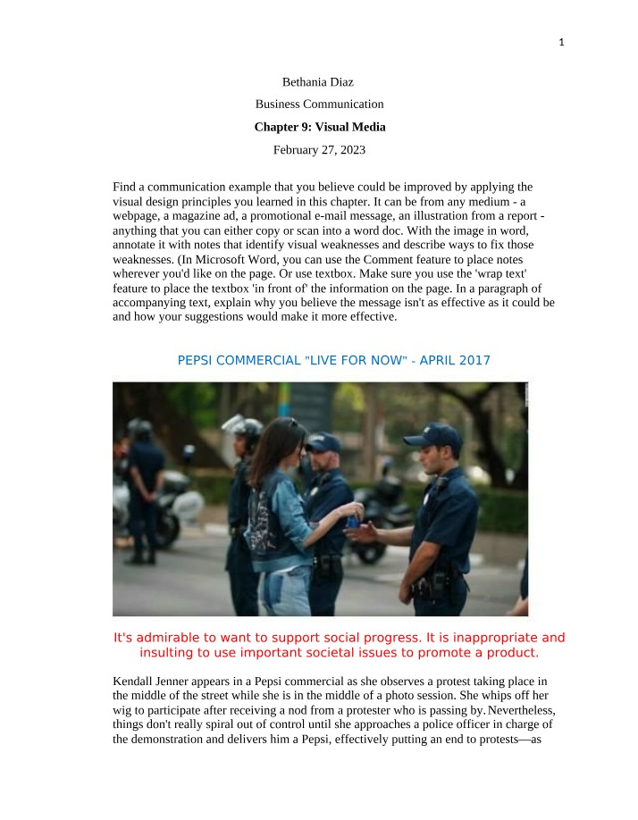 Analyzing Visual Media in Business Communication