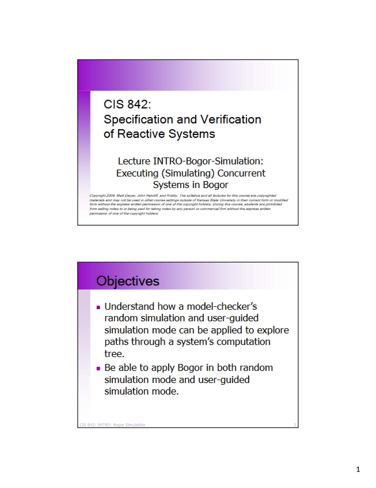Introduction to the Specification and Verification of Reactive Systems