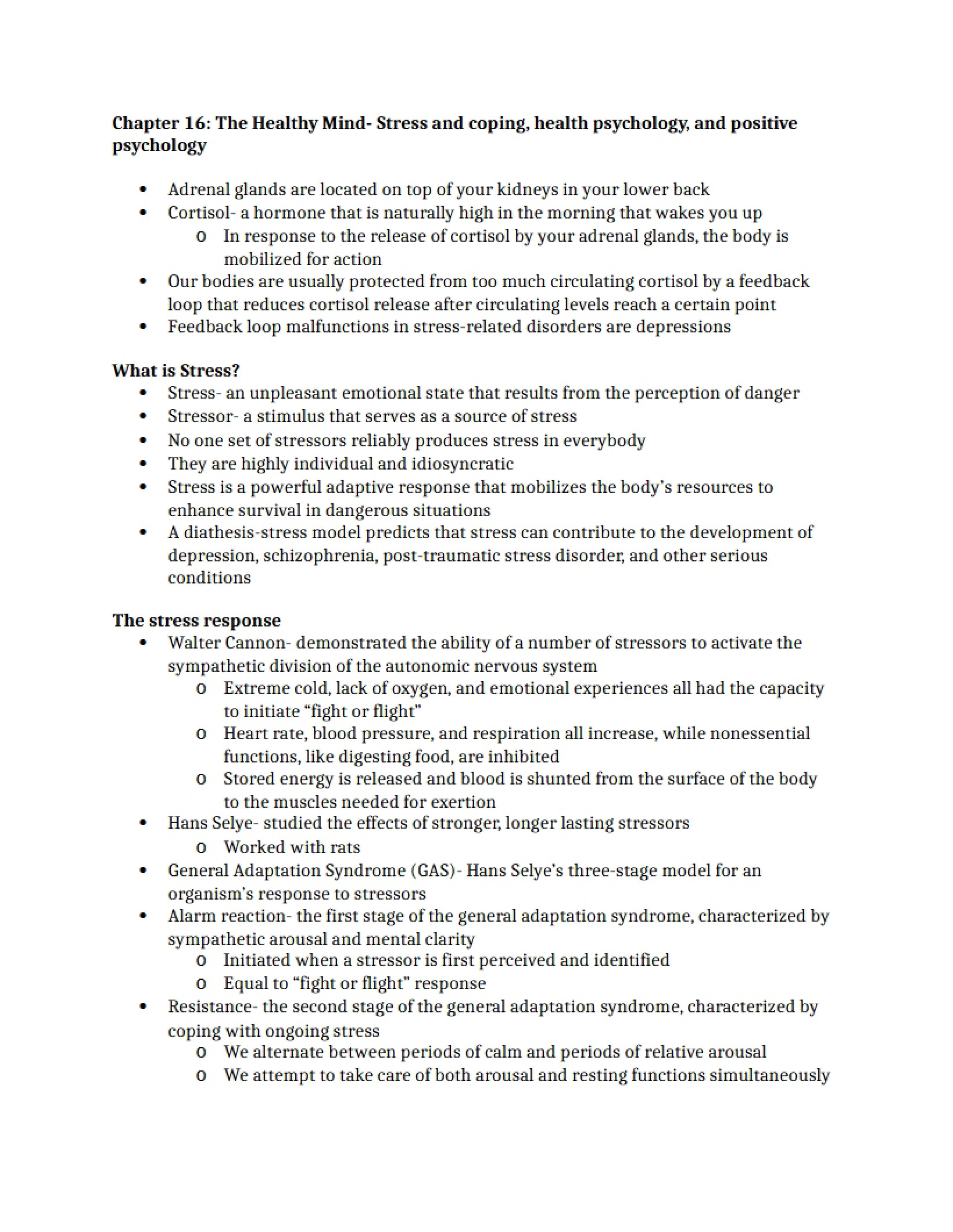 Psychology Chapter 16