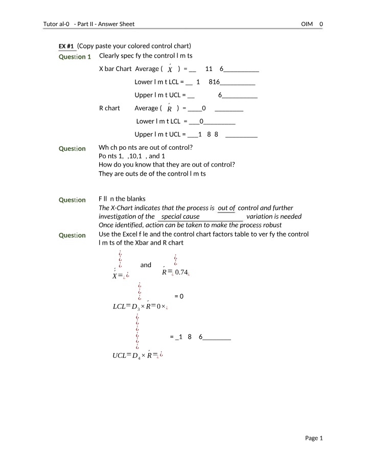 Tutorial 05 - Control Limits and Out-of-Control Points
