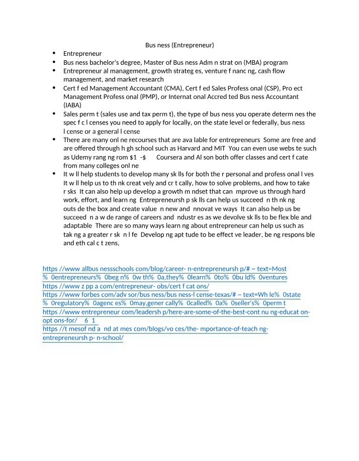 Business Principles Overview
