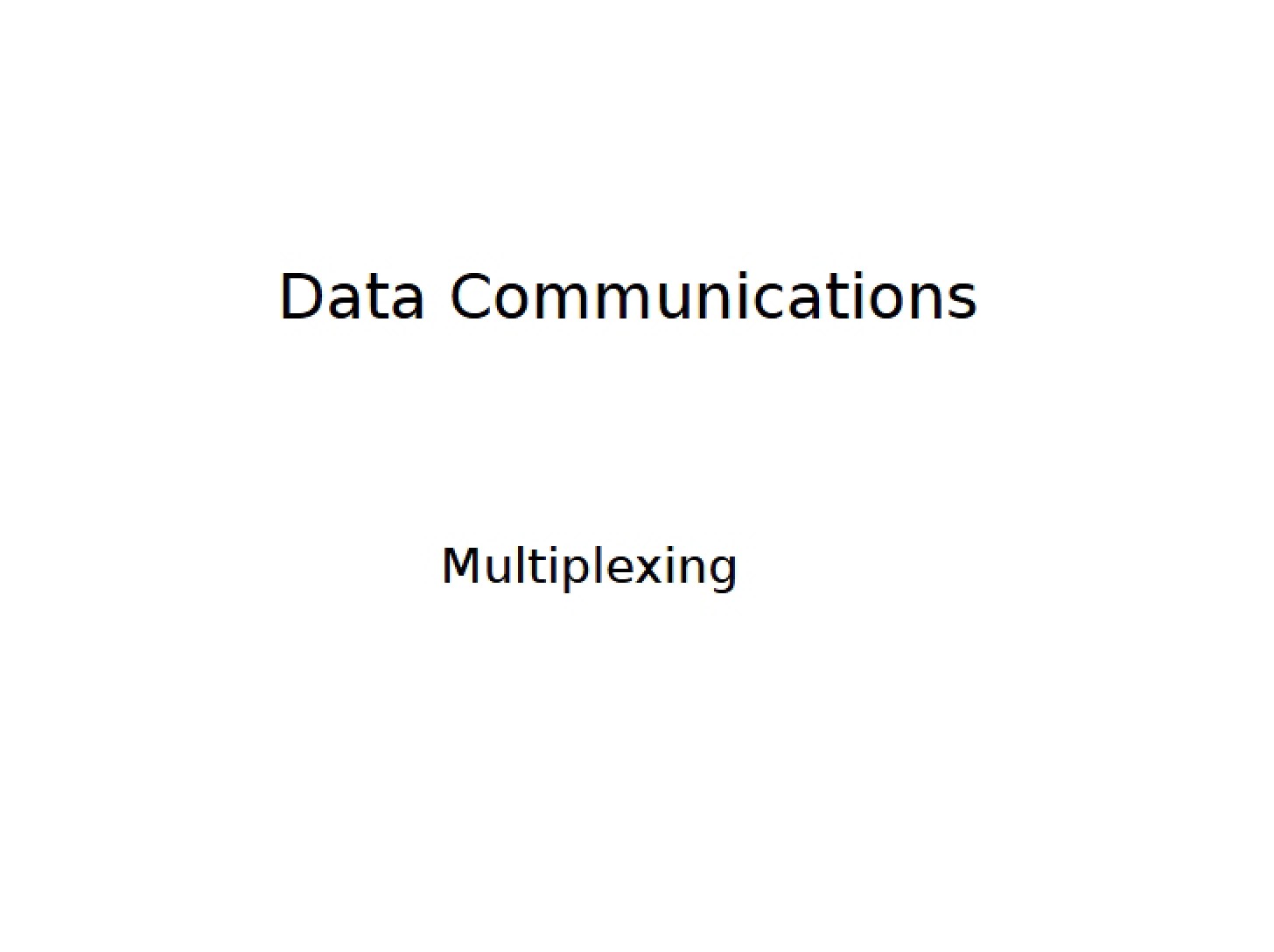 Multiplexing in TDC 462