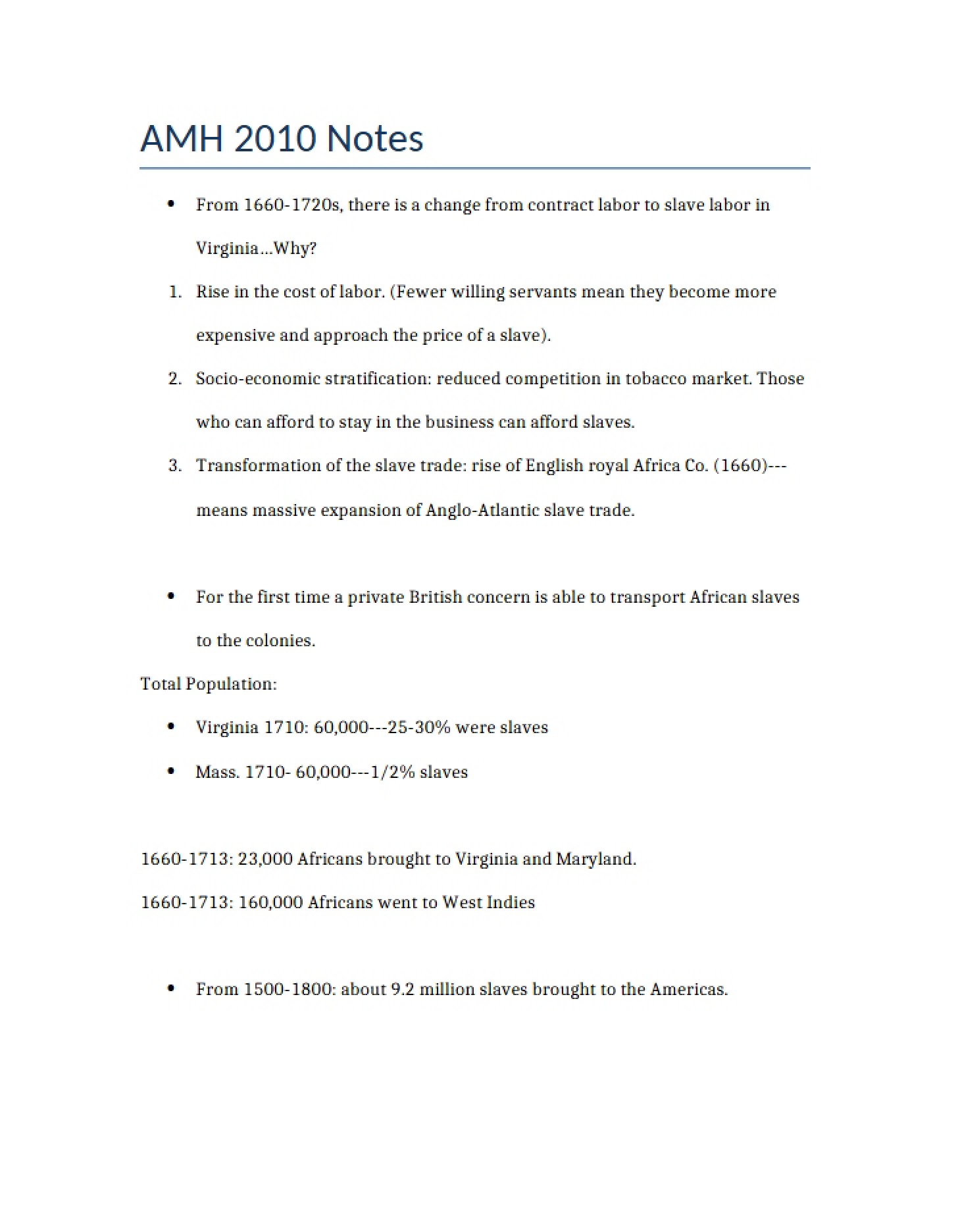 Personal Study Records and Topic Outlines