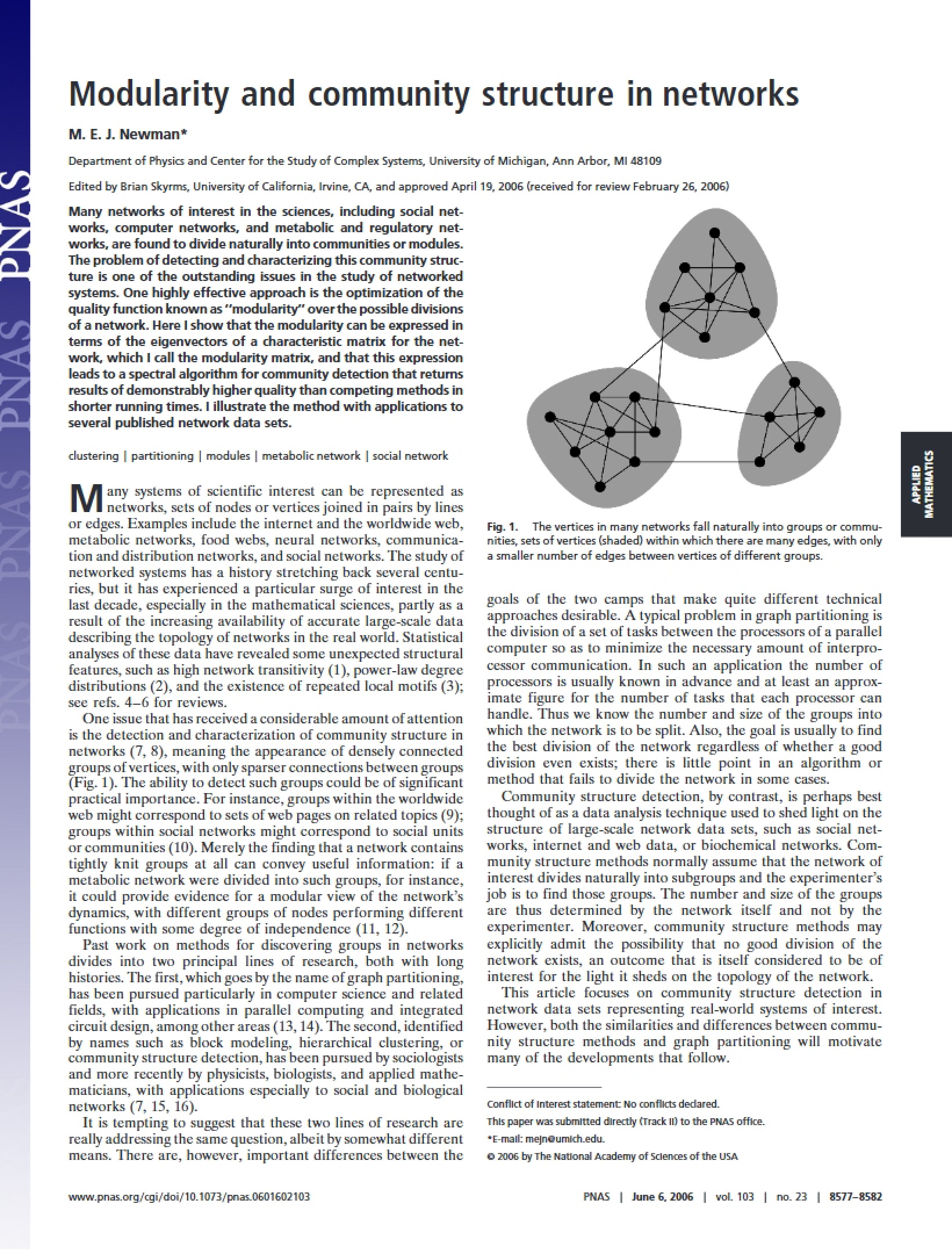 Community Structure and Modularity in Networks