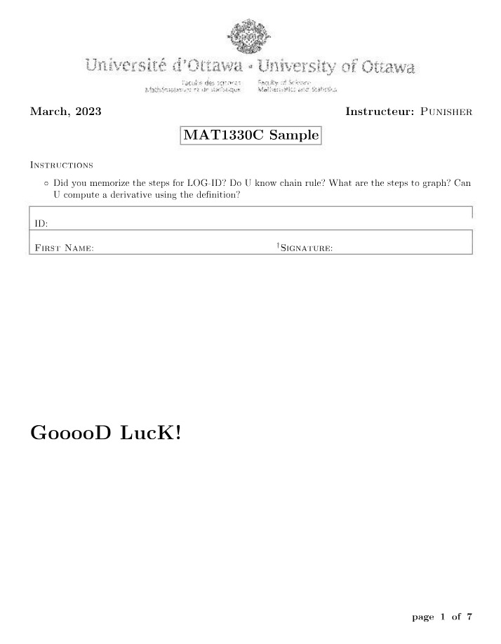 MAT1330C Sample Document