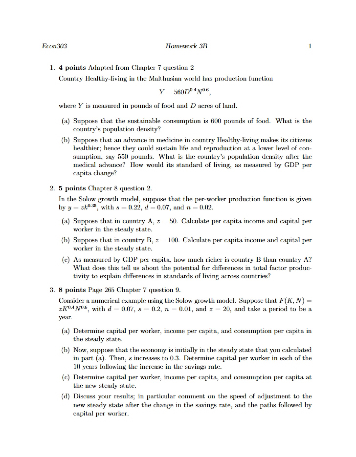 Homework Set 3B