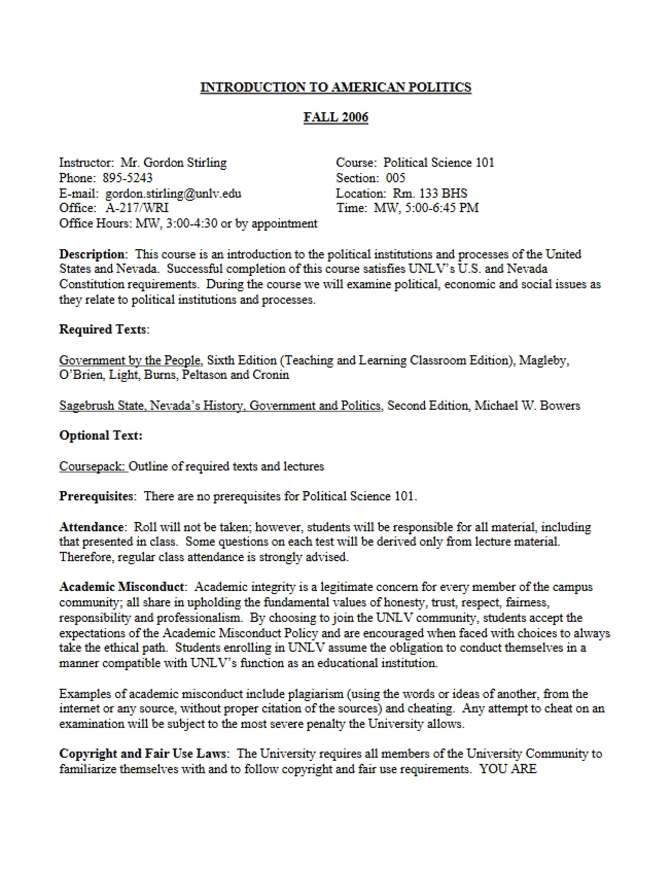 Academic Description
