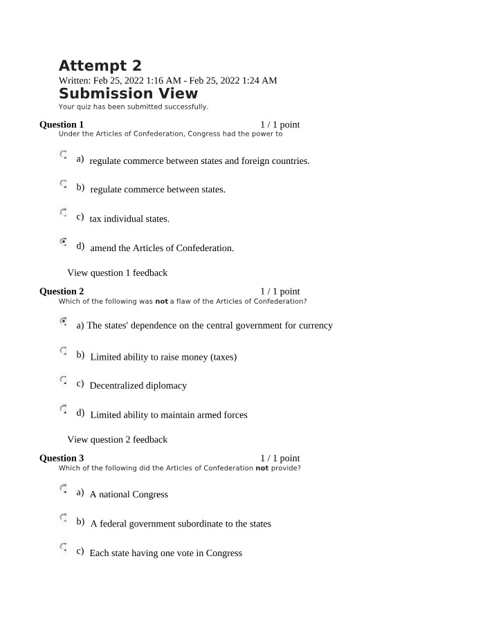 Attempt 2 - Practice Quiz 2