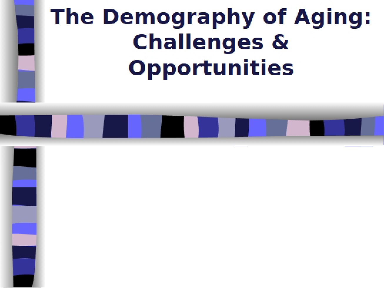Demographic Aging