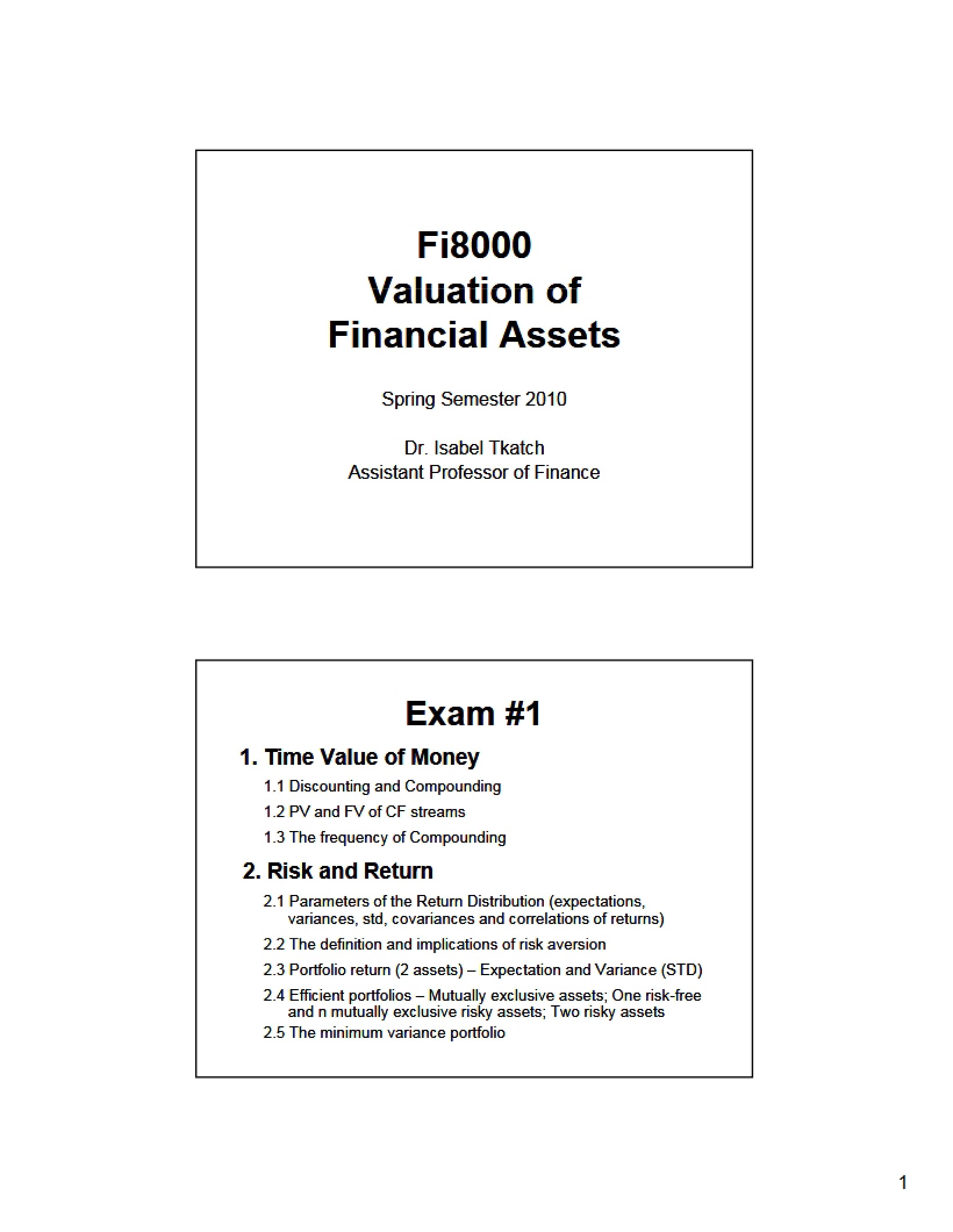 First Exam - FI 8000
