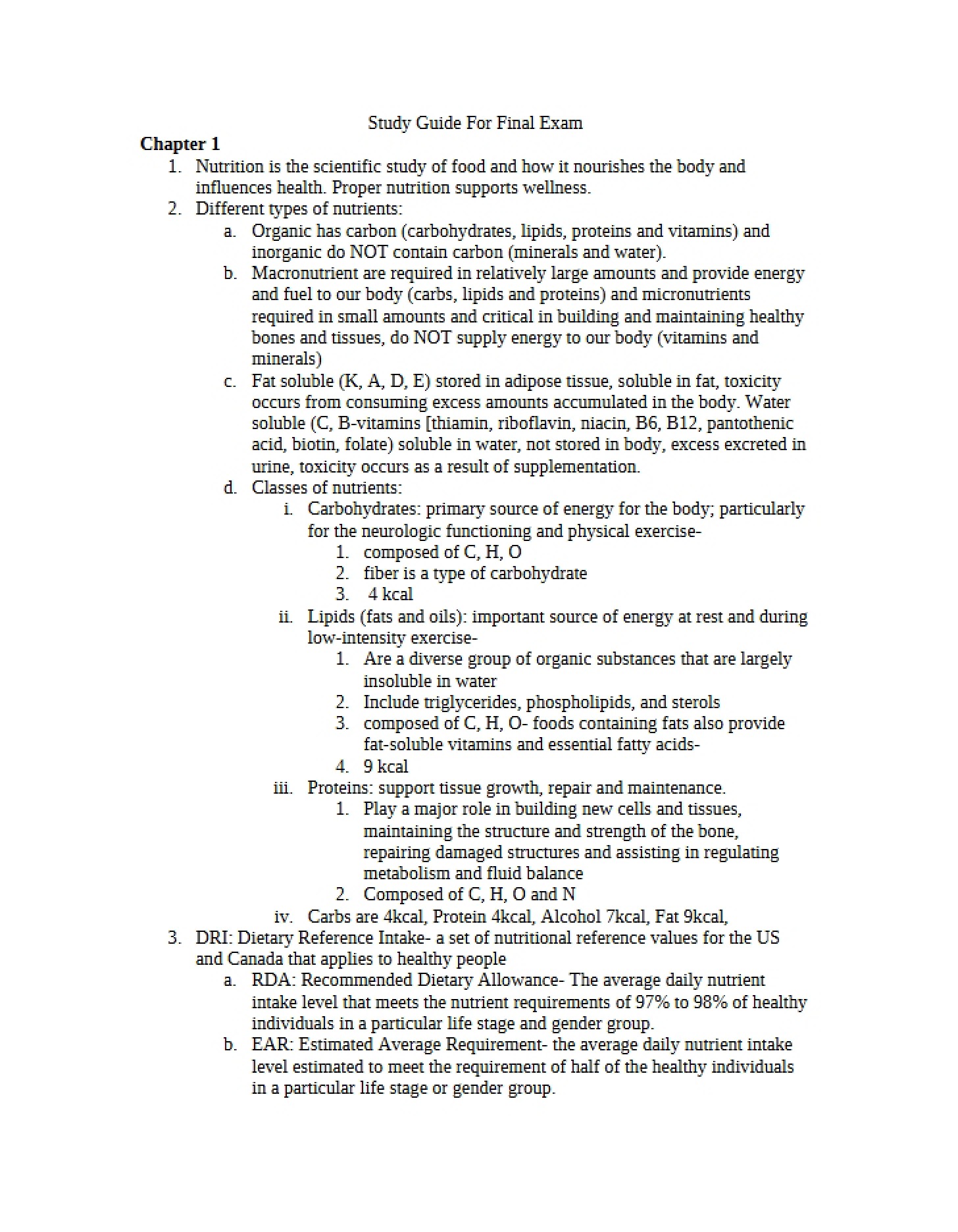 Evaluation for Final