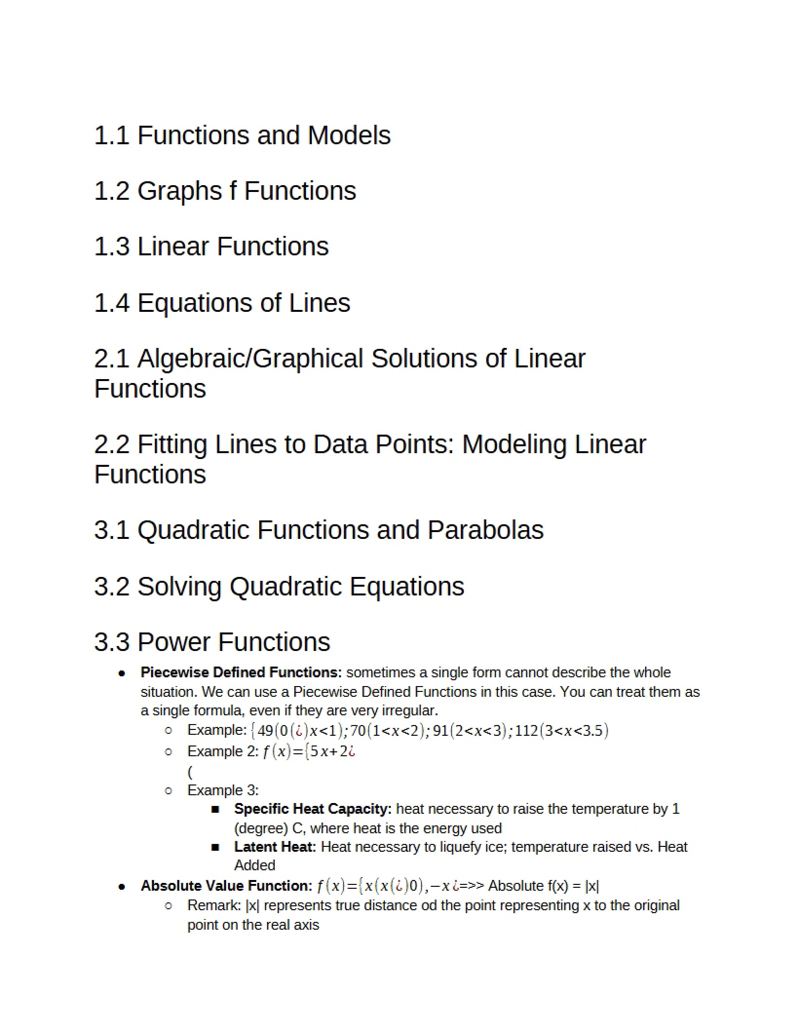 Math Modeling Exam Prep
