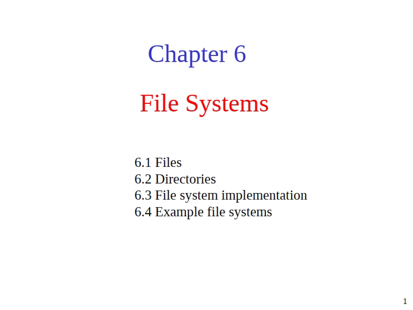 Systems of Files