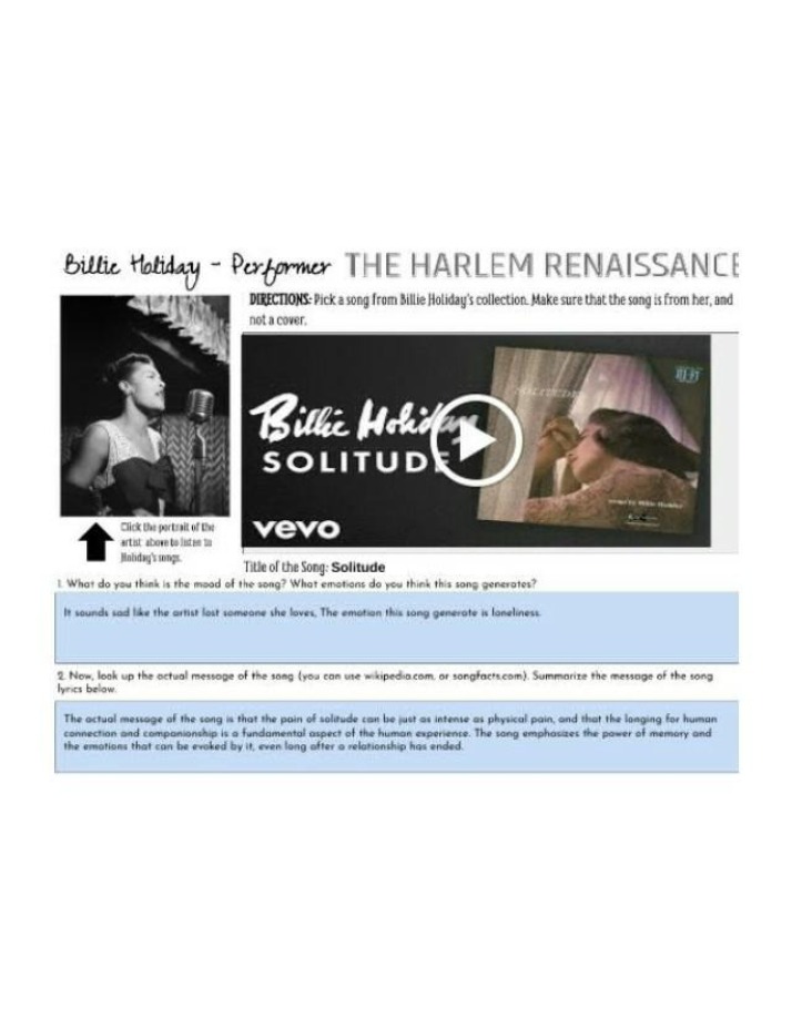 The Power of Solitude - Billie Holiday