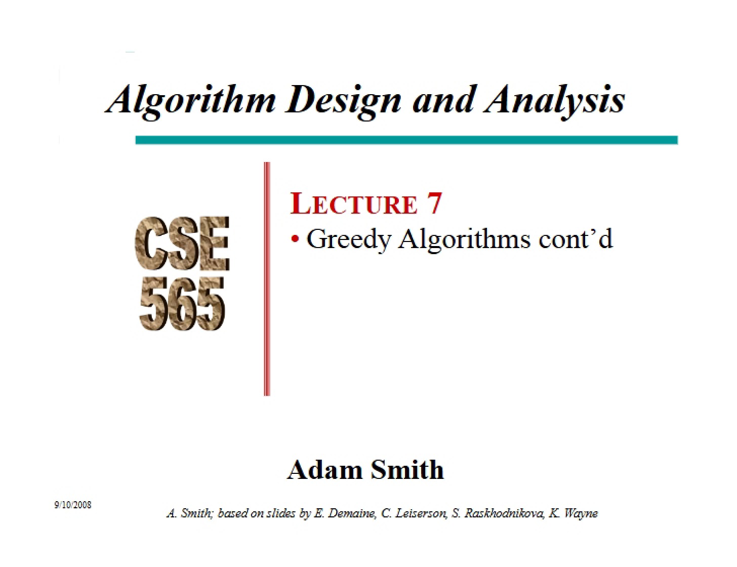 Continued Greedy Algorithms