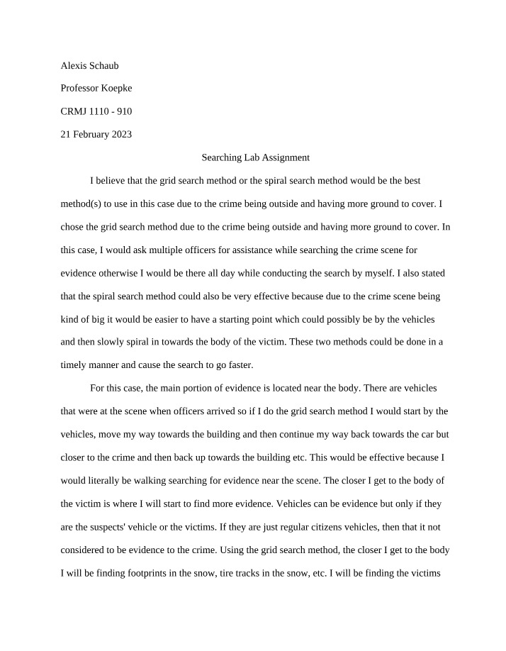 Lab Assignment - Searching