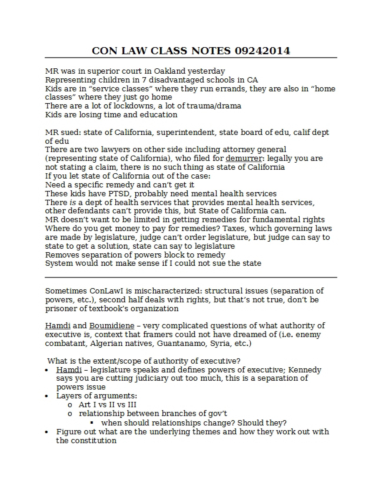 Constitutional Law Notes