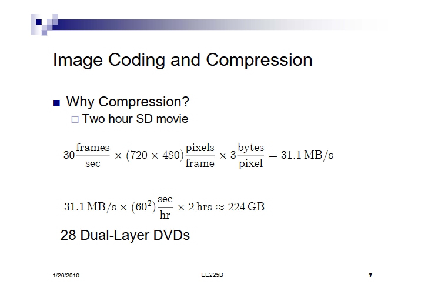 Compression and Coding of Images
