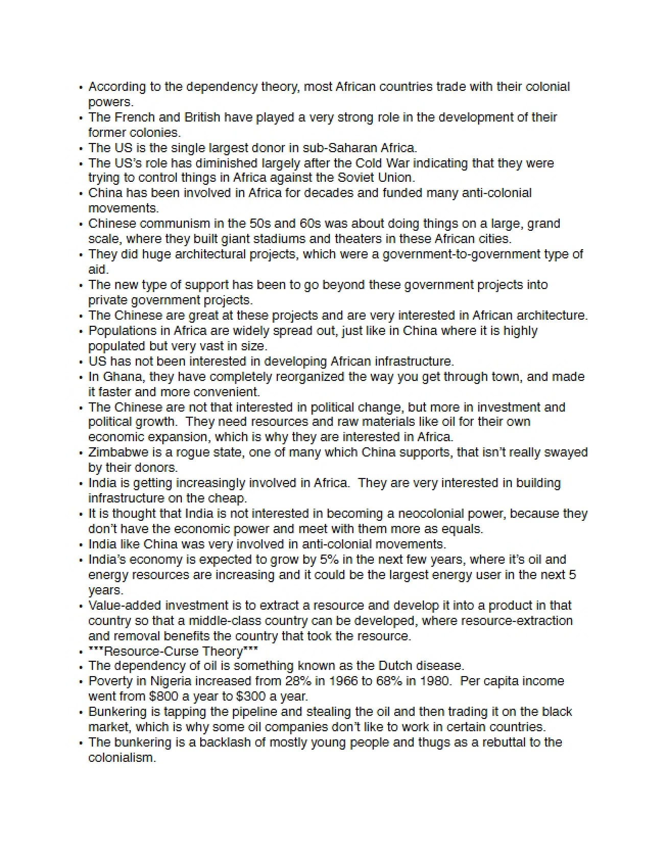 Notes (Africa XV)