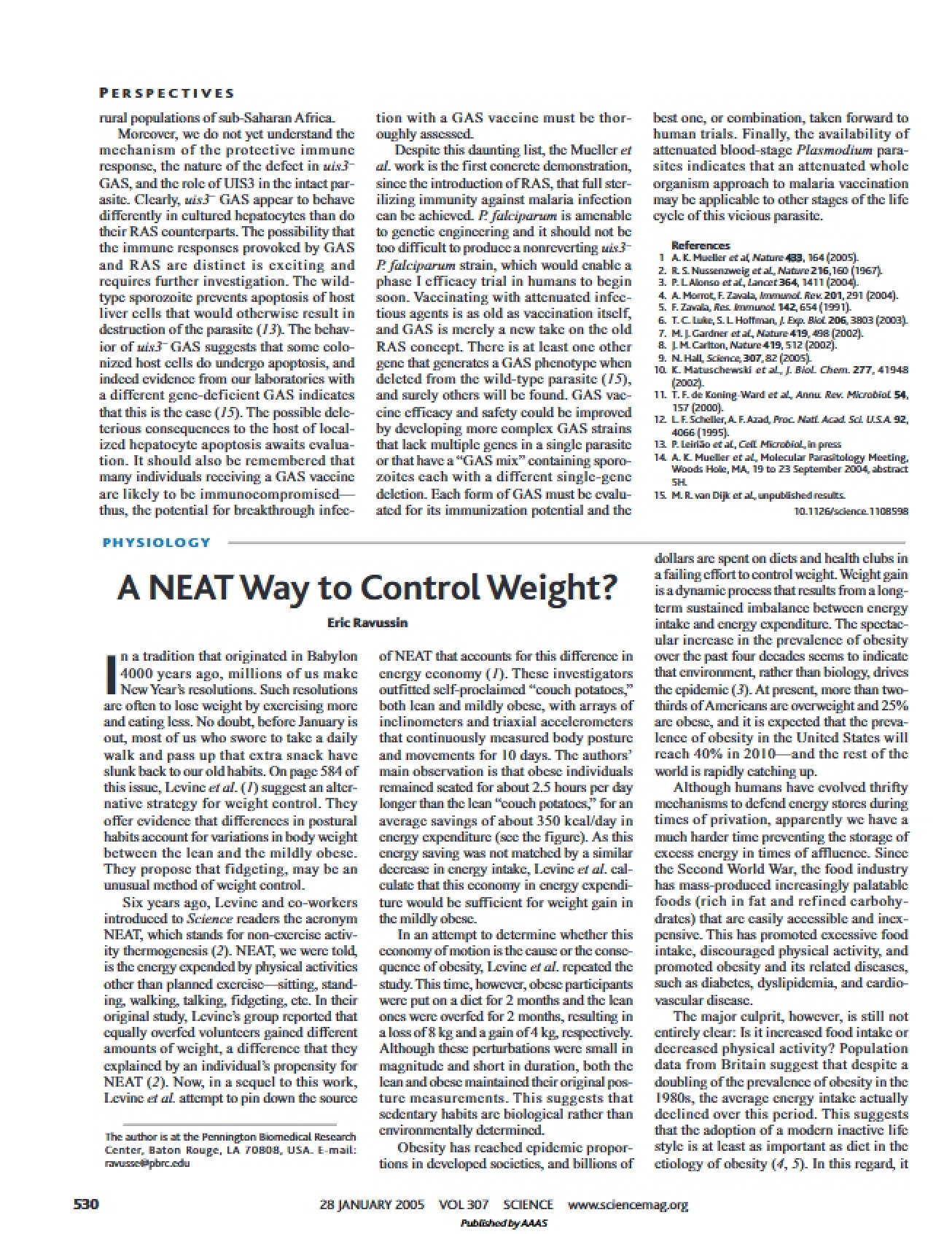 Method for Weight Control NEAT