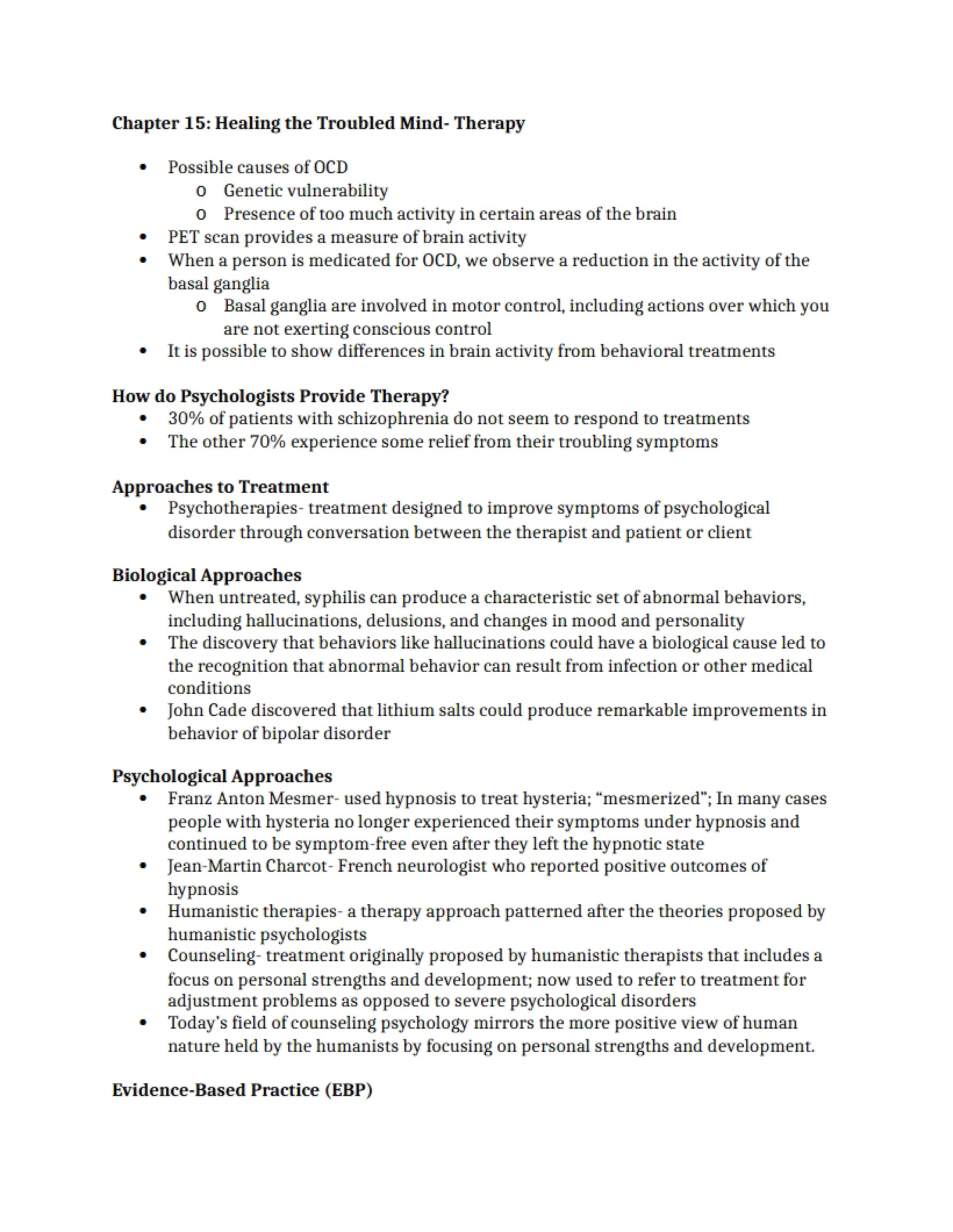 Psychology Chapter 15