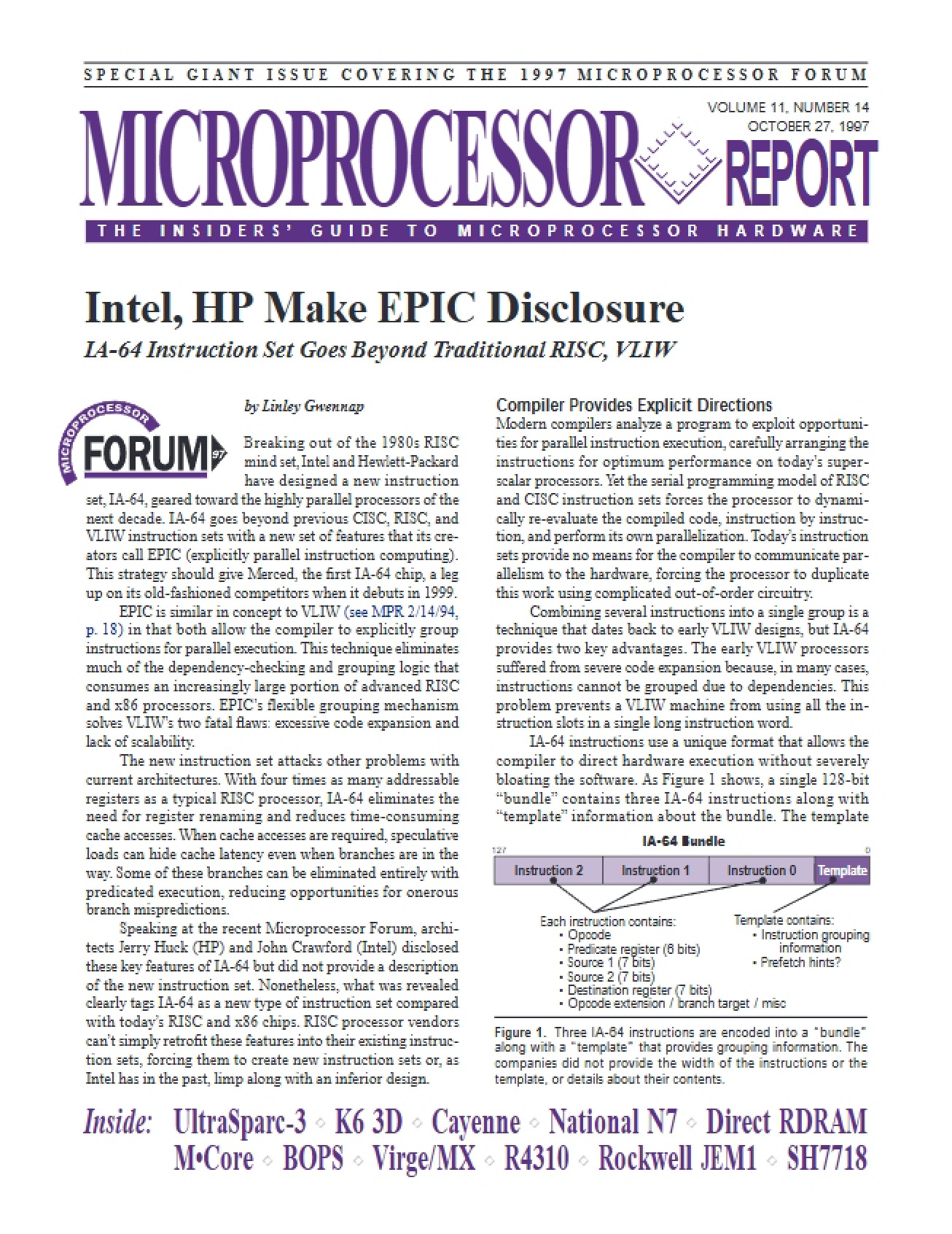 EPIC Disclosure HP and Intel