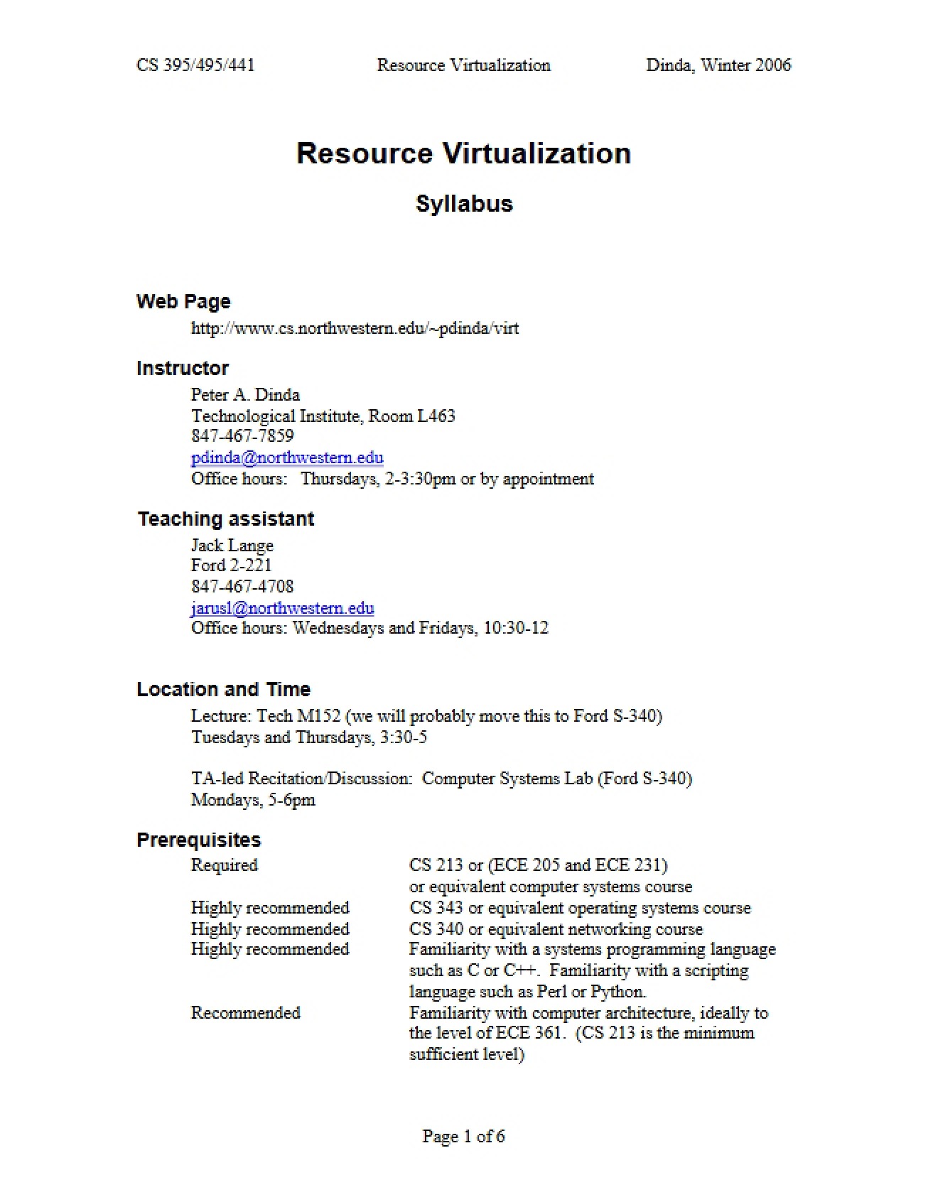 Virtualization of Resources