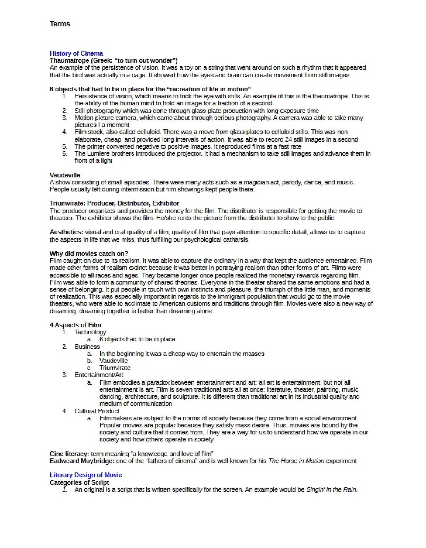 Guide for Midterm