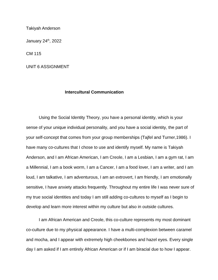 Communication Concepts - Intercultural