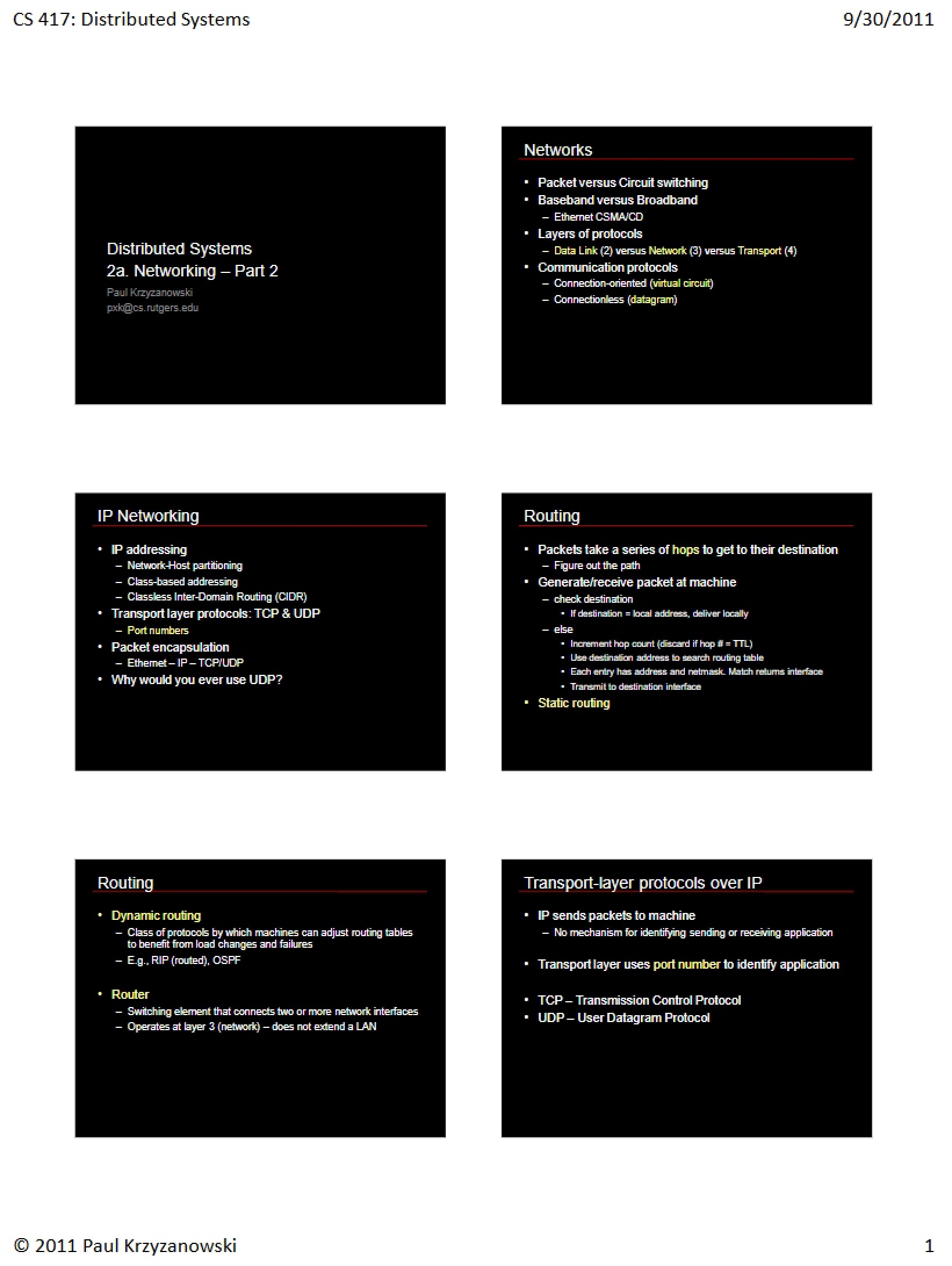 Networking Concepts