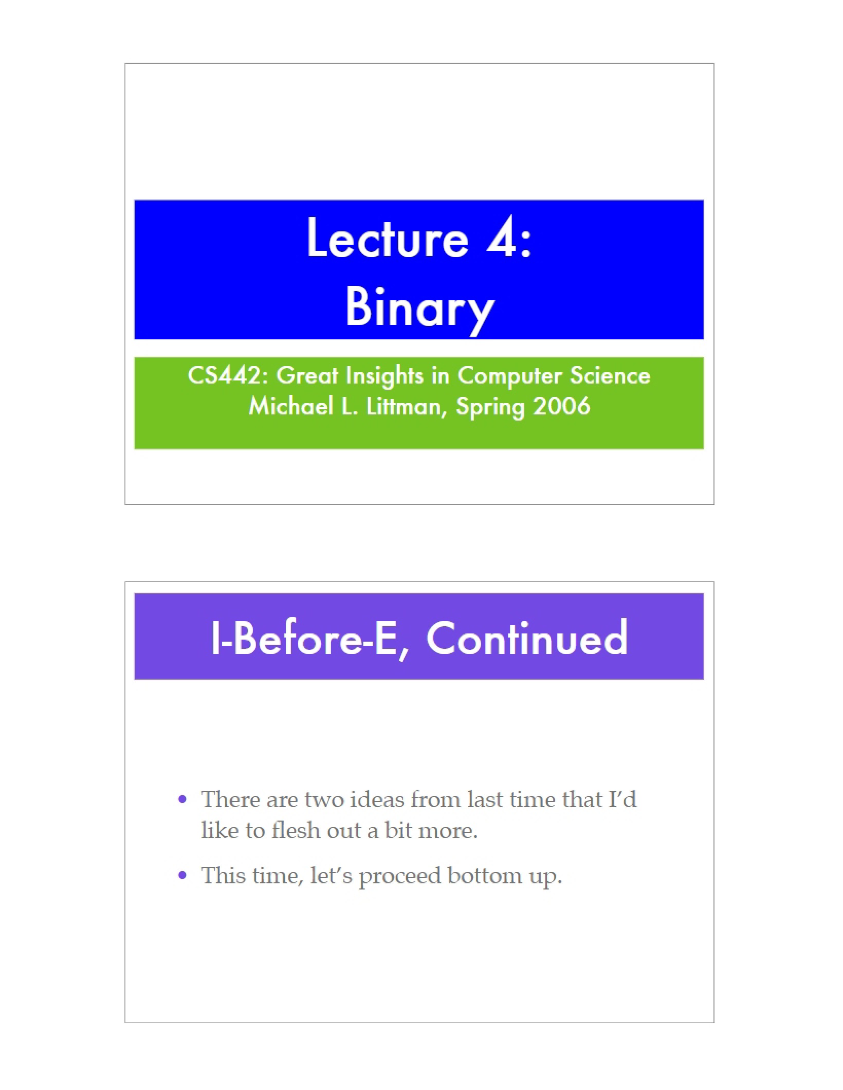 Binary Systems
