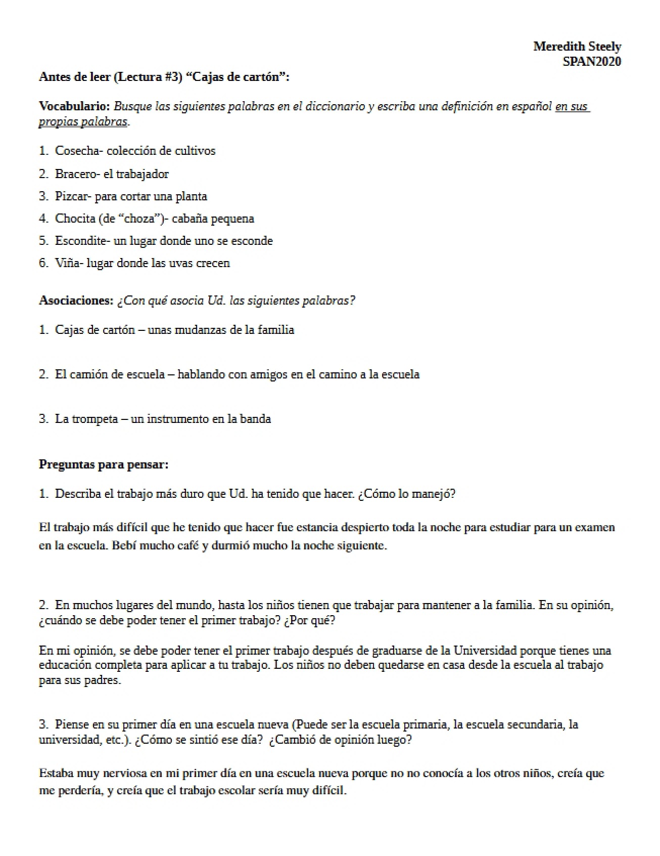 Reading 3