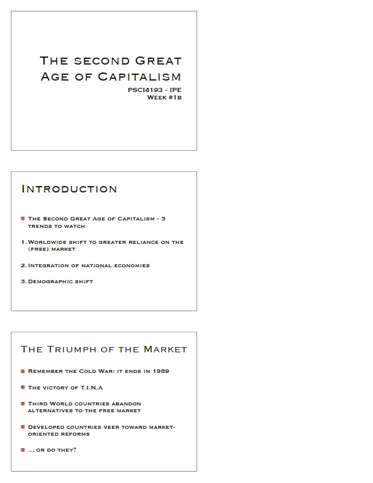 Capitalism's Second Great Age