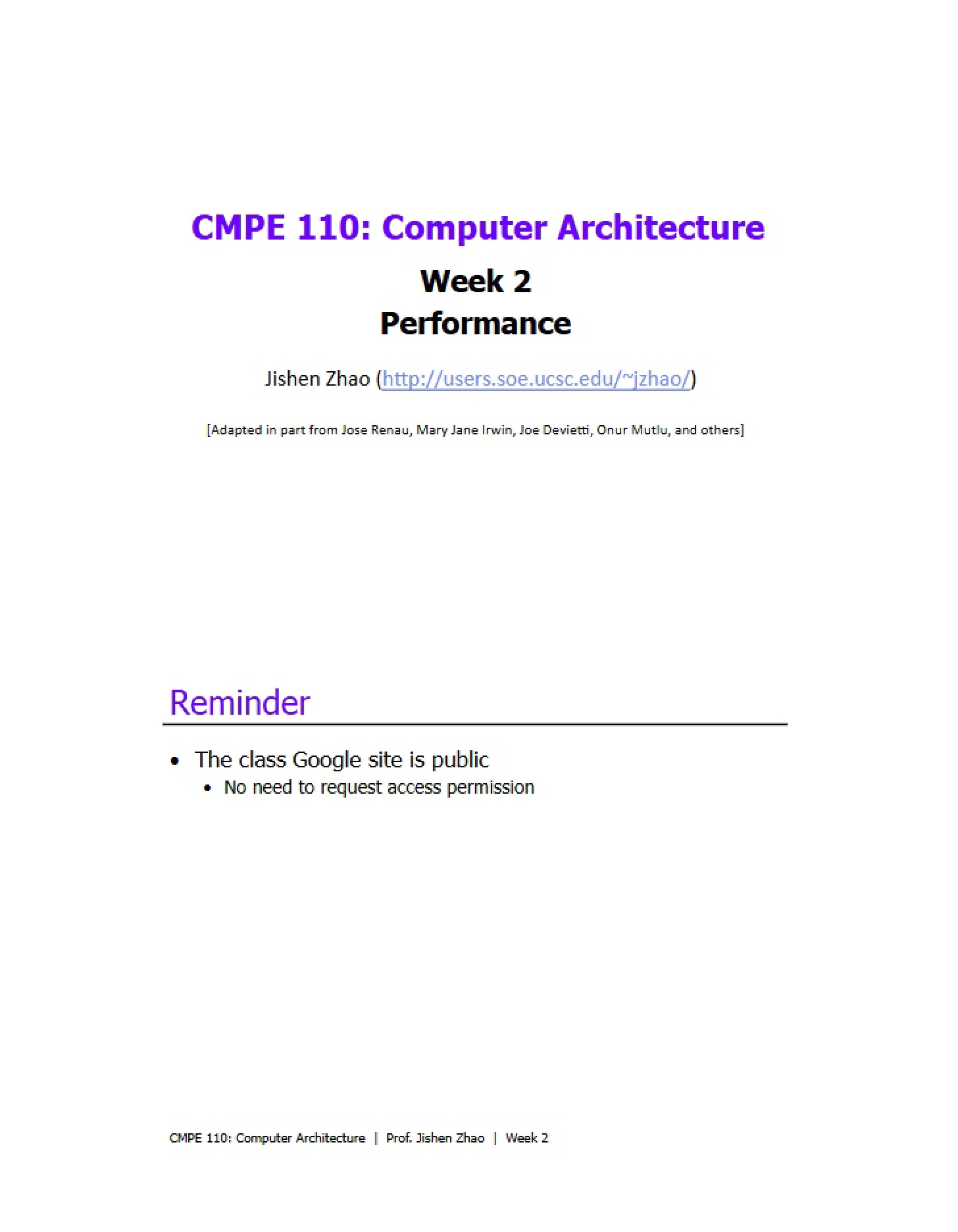 System Performance
