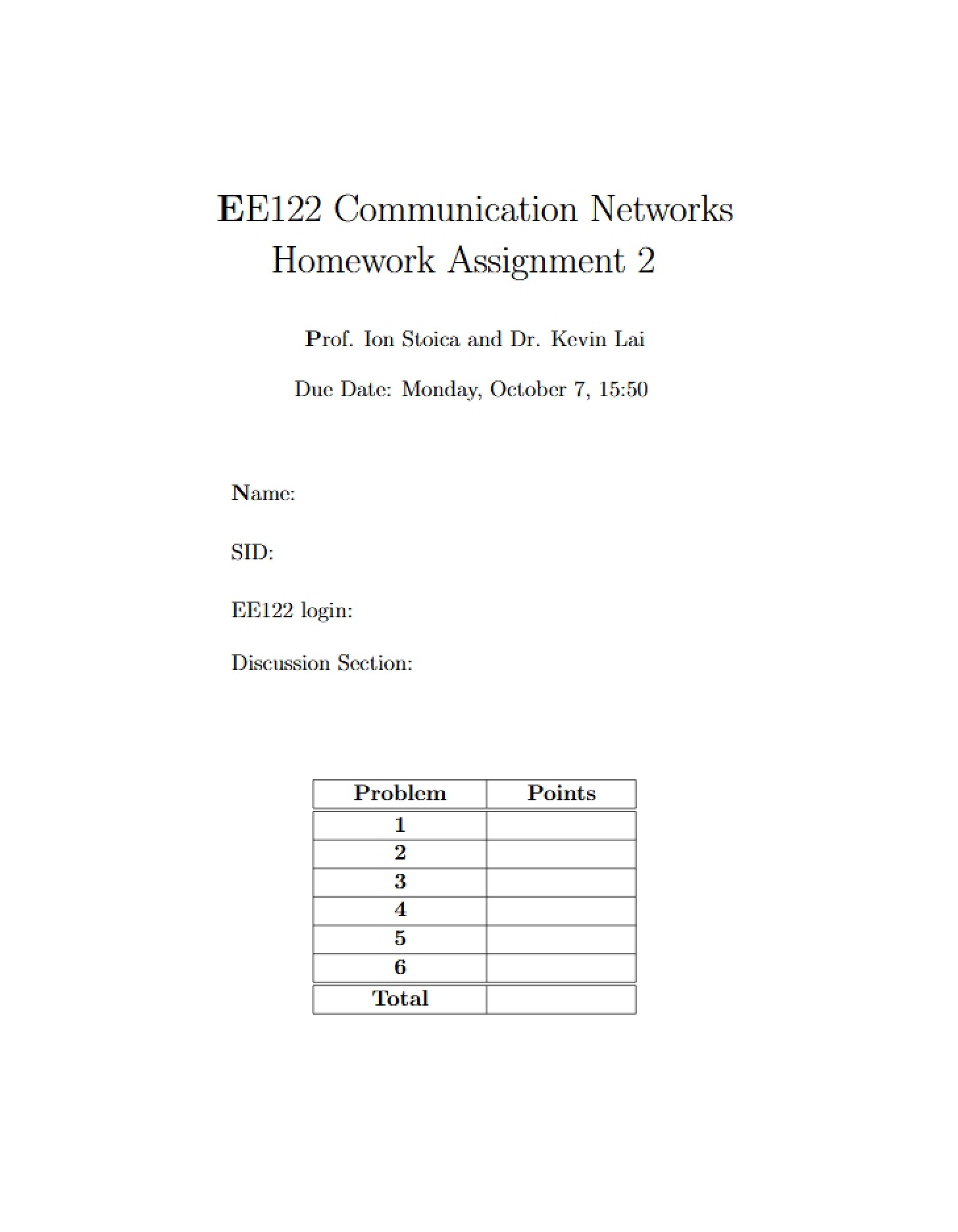 Course Homework