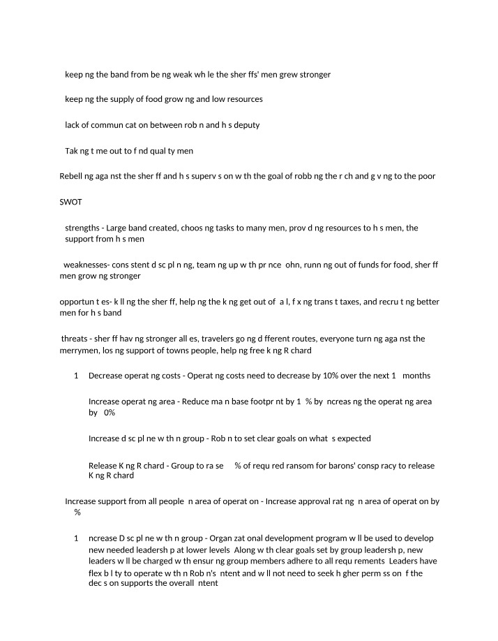 Case Study of Robin Hood