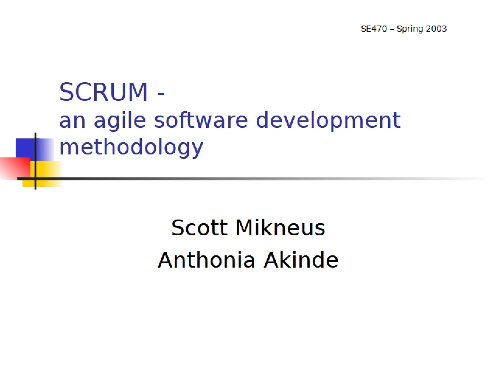 Scrum Methodology