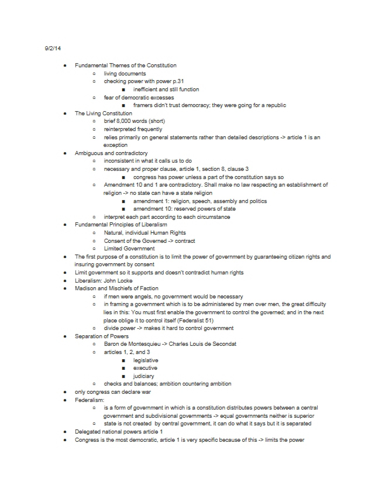 First Lecture Notes