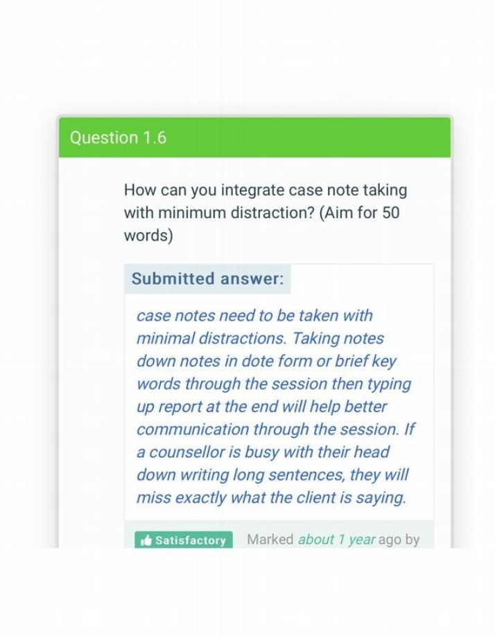 Integrating Minimal Distraction in Case Note Taking