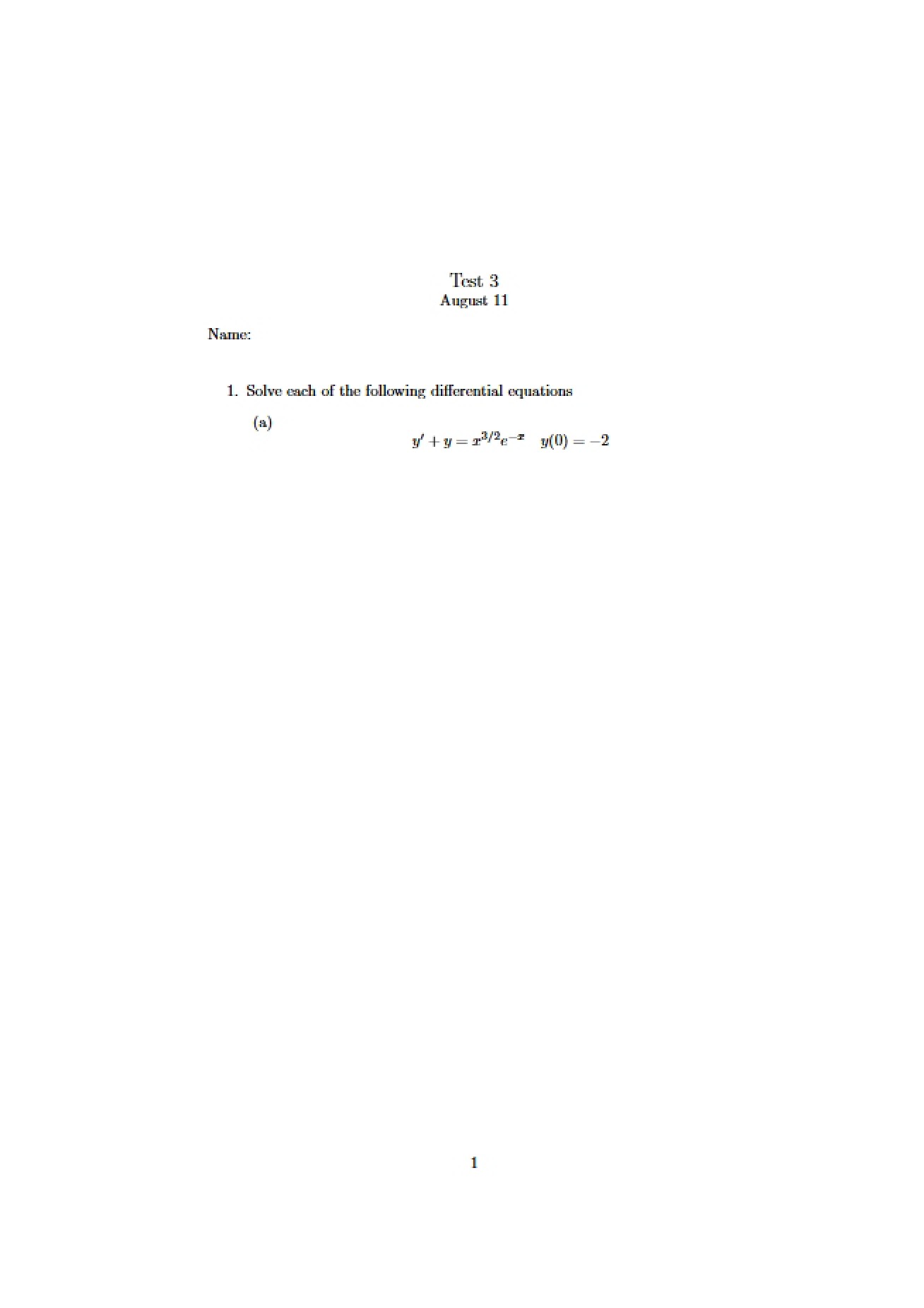 Approximation Test 01